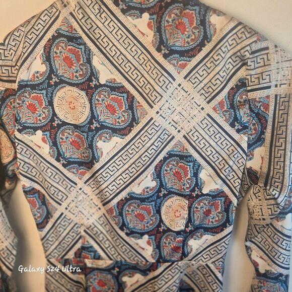 MISSGUIDED Elegant Mini Patterned Dress Women's Size 2 - Picture 5 of 10